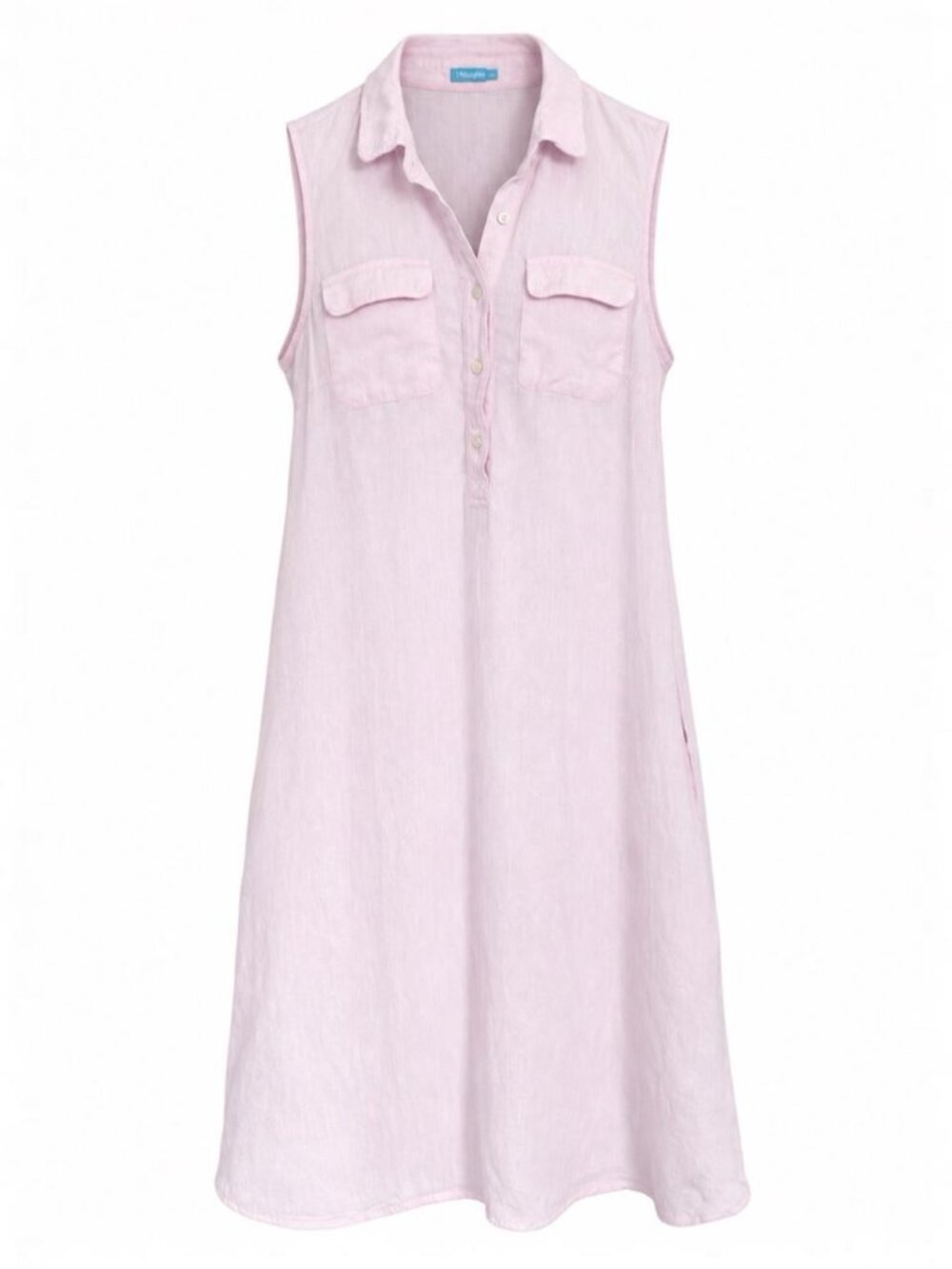 J. McLaughlin Aberdeen Pink 100% Linen Sleeveless Dress XS